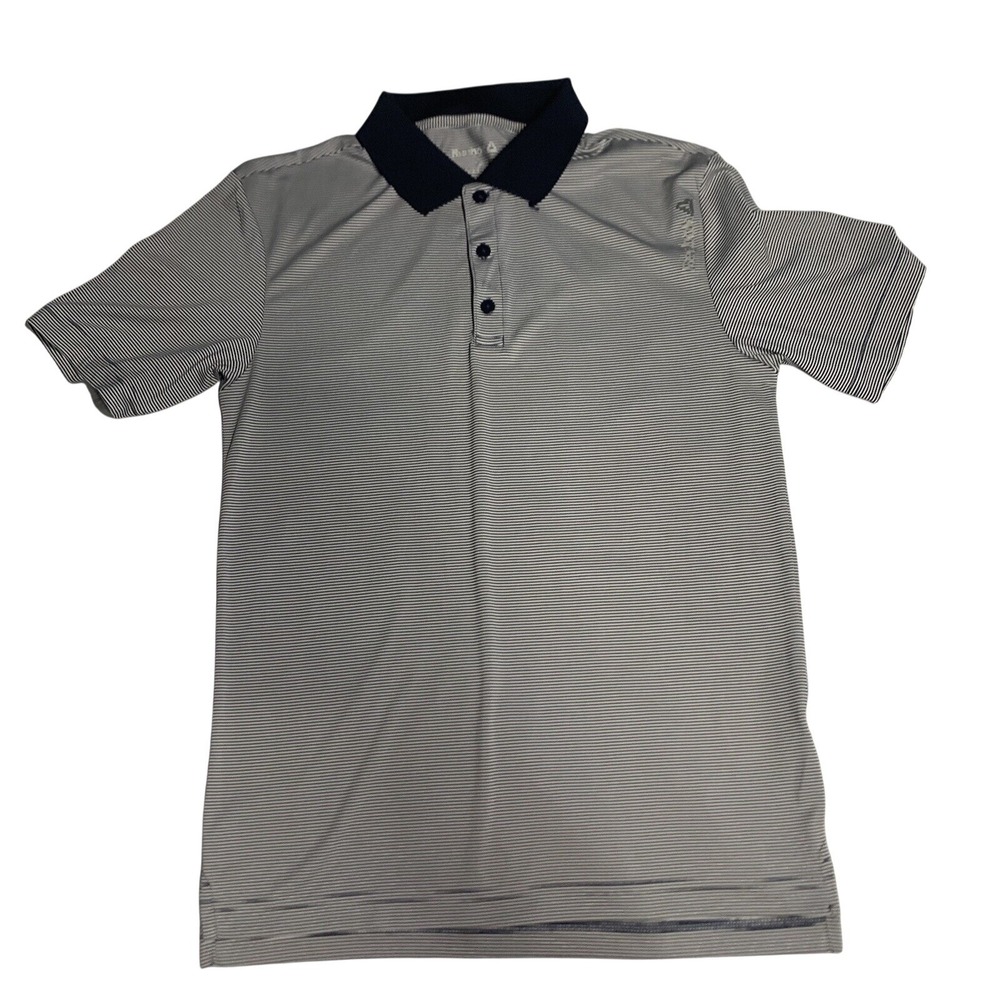 Mens Small Reebok Striped‎ Collared Polo Shirt  Very Nice! Speedwick